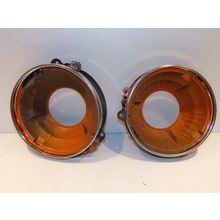 1965 Plymouth Satellite Headlight Buckets & Retaining Rings OEM Belvedere