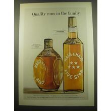 1960 Haig & Haig Pinch and Five Star Scotch Ad - Quality runs in the family