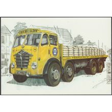 Foden V-Front FE6/15 Eight-Wheeler - Golden Era Postcard