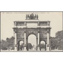 L'Arc de Triomphe du Carrousel, Paris, c.1910 - Lévy CPA LL45