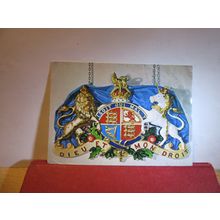 ROYAL COAT OF ARMS, ST. IVES .CORNWALL unused postcard =