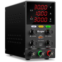DC Power Supply Variable, 30V 10A Adjustable Switching Regulated DC Bench Power