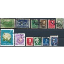 12 Stamp Selection - Albania - Used Hinged