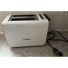 Bosch Styline Stainless Steel 2-Slice Wide Slot Toaster White - with instruction