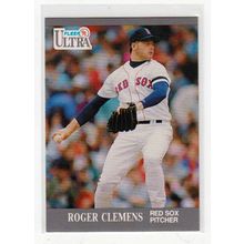 1991 Fleer Ultra Roger Clemens baseball card #31 –Red Sox