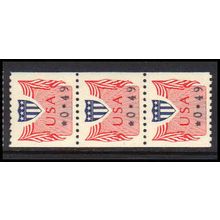 CVP31 49c Shield Very Fine MNH Dry Gum Strip of 3 PA5236