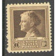 878 10c Jane Addams Fine MNH GA0299