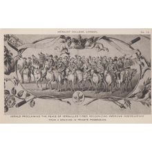 Versailles Peace Treaty American Independence London College Exhibit Postcard