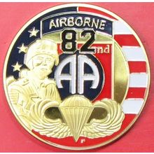 82nd Airborne Division. Challenge Coin. 1.50". 58b.