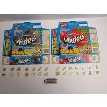 Kelloggs 2004 Shark Tale - 14 Pairs of Tounge Transfers 2 Fruit Winders Boxes.