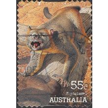 AUSTRALIA, MAMMAL, Thylacoleo, marsupial lion, brown 1998, 55c