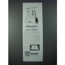 1955 Barre Guild Monuments Ad - Hack Wilson