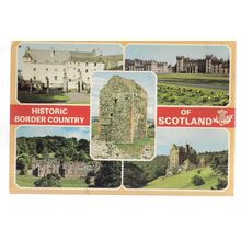 HISTORIC BORDER COUNTRY OF SCOTLAND. vintage unused postcard by Dennis & Sons =