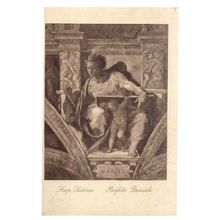 PROFETA DANIELE by MICHELANGELO unused vintage postcard. #