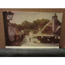 YARN MARKET and CASTLE, DUNSTER, SOMERSET unused vintage postcard by Jarrold =