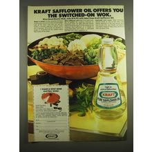 1973 Kraft Safflower Oil Ad - Kraft Safflower Oil offers you the switched-on wok