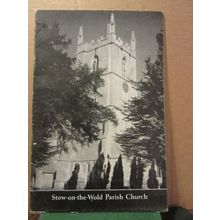 STOW-ON-THE-WOLD PARISH CHURCH, GLOUCESTERSHIRE guide book c.1971 with local ads