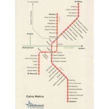 Cairo Metro Underground Greece Train Map Postcard