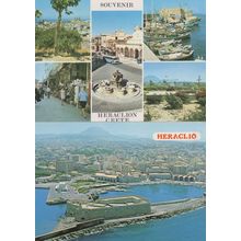 Heraclio Greece Bus Coach Markets 2x Postcard s