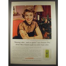 1956 Miss Clairol Hair Color Advertisement - Joanne Dru - Shining color