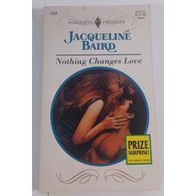 nothing changes love by jacqueline baird 1995 paperback novel good