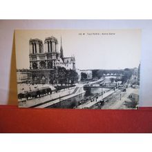 NOTRE DAME, PARIS, FRANCE unused antique postcard by A Papeghin #
