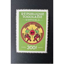 Togo 1991 Mi. 8 300F Service Officiel Drapeau Fahne Flag Armoiries Coat of Arms