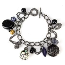 Hematite Coating Multi Charms Toggle - BR-MB6481HNM