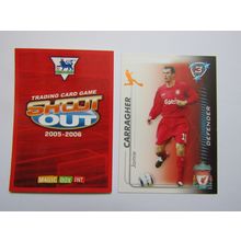 Jamie Carragher - Liverpool - Shoot Out 2005 2006 Magic Box Football Card (EF1)