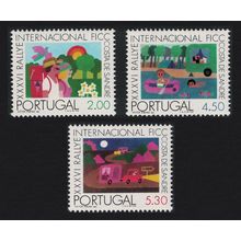 Portugal 36th Intl Camping and Caravanning Federation Rally 3v 1975 MNH