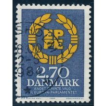 Denmark AFA 0753/Scott 753, 2.70kr European Parliament, F-VF used stamp