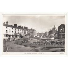 The Central Gardens Middleton Postcard RP Lancashire MDN4