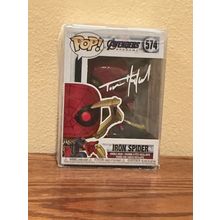 Funko Pop! Iron Spider #574 Facsimile Laser Autographed Figure (Box & Protector)