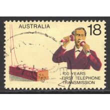 AUSTRALIA 1976: CENTENARY FIRST TELEPHONE TRANSMISSION - 18c USED (G6)