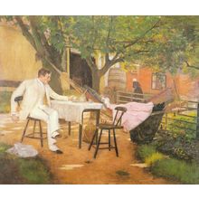 Sunlight And Shadow 1884 Poster Canvas Movie Film Print A0 A1 A2 A3 A4 A5 A6 Art