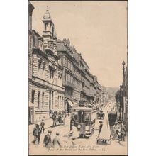 La Rue Jeanne d'Arc et la Poste, Rouen, c.1905-10 - Lévy CPA LL64