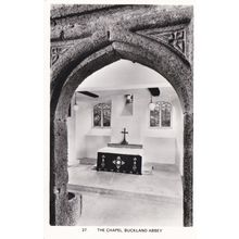 EC87 BUCKLAND ABBEY - THE CHAPEL . R/P POSTCARD