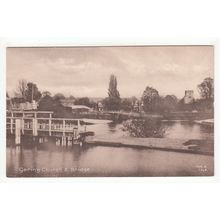 Church & Bridge Goring Postcard West Sussex