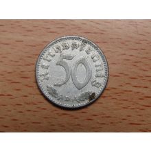1942d 50 Pfennig Germany Coin