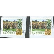 AUS 2012 20c 'FARMING - PINEAPPLES' (ERROR - MISPERFED) FINE USED (EBID38-767)