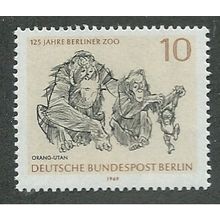 BERLIN - 1969 10pf U/M '125TH ANN OF BERLIN ZOO' (EX M/S) (EBID42-420)