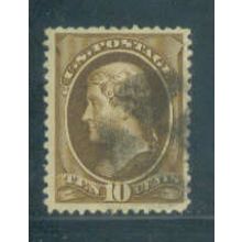 Used 209 10c Thomas Jefferson Fine Plus Fancy Cork Cnx Q3585