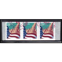 Used 3281 33c U.S. Flag Over City Very Fine PNC 6666/3 PA4073