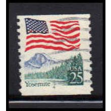 Used 2280 25c U.S. Flag Fine CNS 4 PA6194