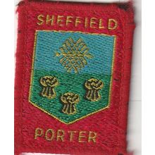 Scout Badge UK - Sheffield Porter - White Back - Used (BY238)