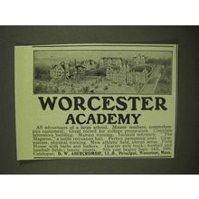 1909 Worcester Academy Ad