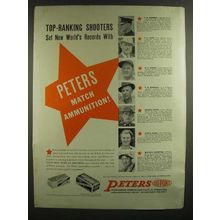 1940 Peters Target and Police Match Ammunition Ad - A.W. Hemming, E.E. Jones
