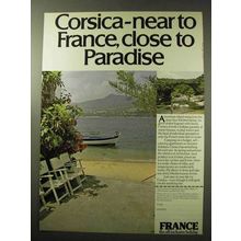 1977 France Tourism Ad - Corsica Close to Paradise