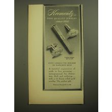 1946 Krementz Cuff Links & Tie Holder Advertisement