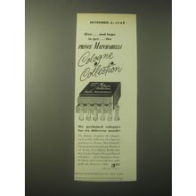 1948 Prince Matchabelli Cologne Collection Ad - Give.. and hope to get